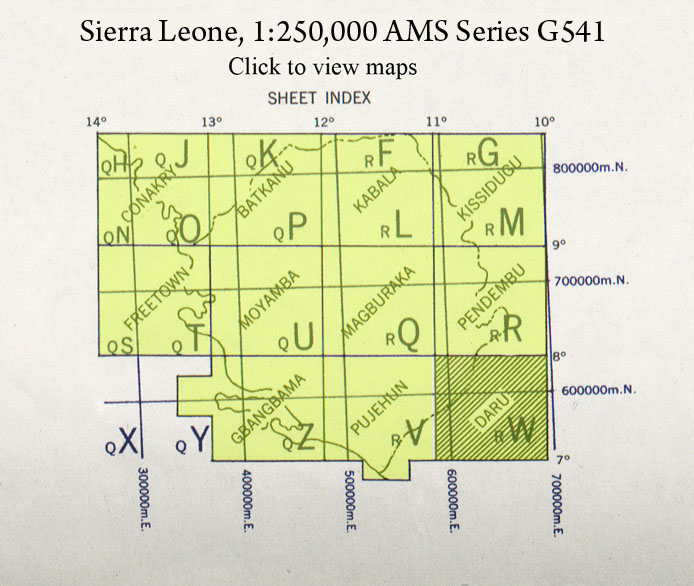 Sierra Leone Index Map