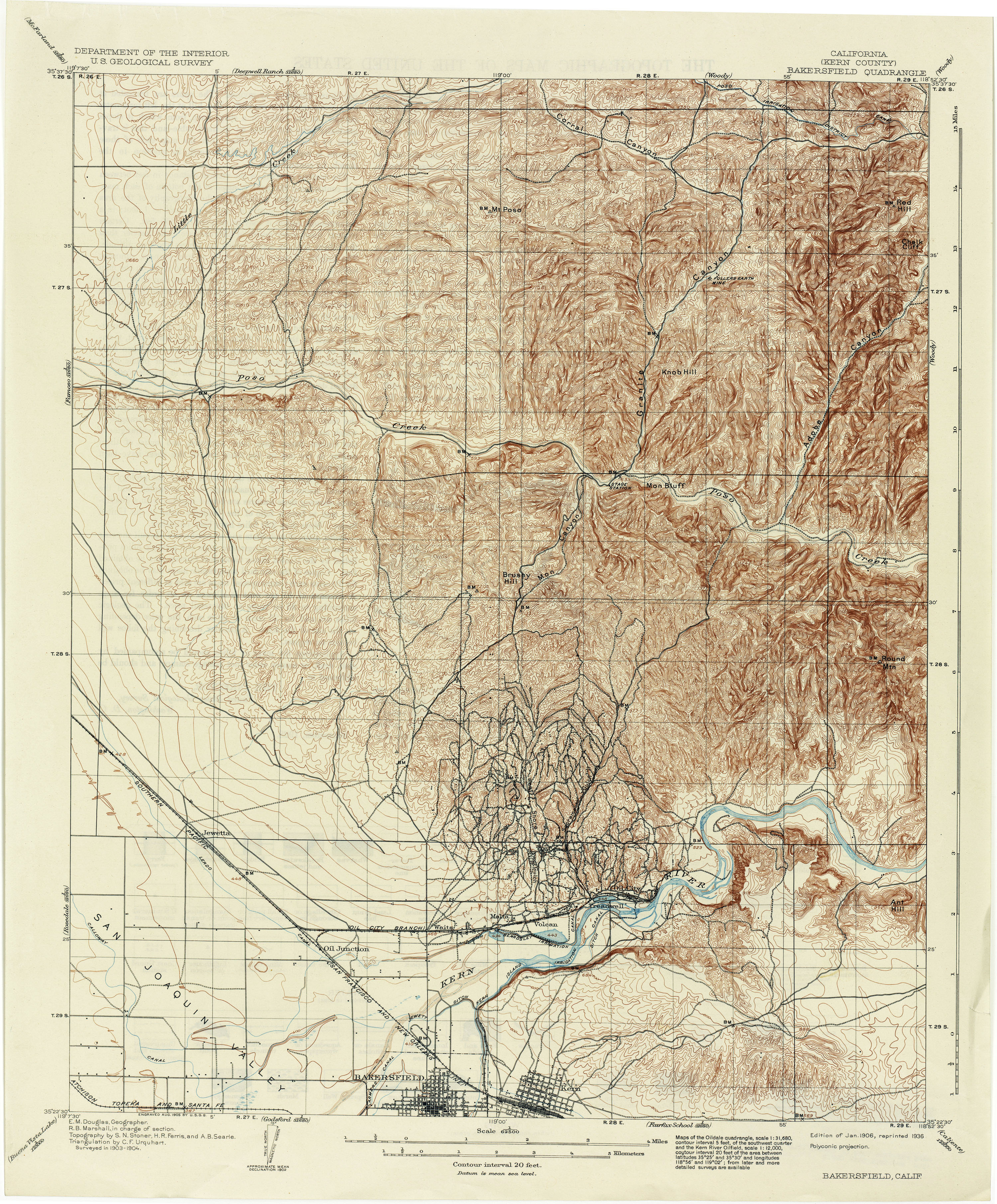San Gorgonio Mountain Big Bear Lake Oak Glen California Vintage Original USGS Topo Map 1954 Yucaipa 15-minute Topographical