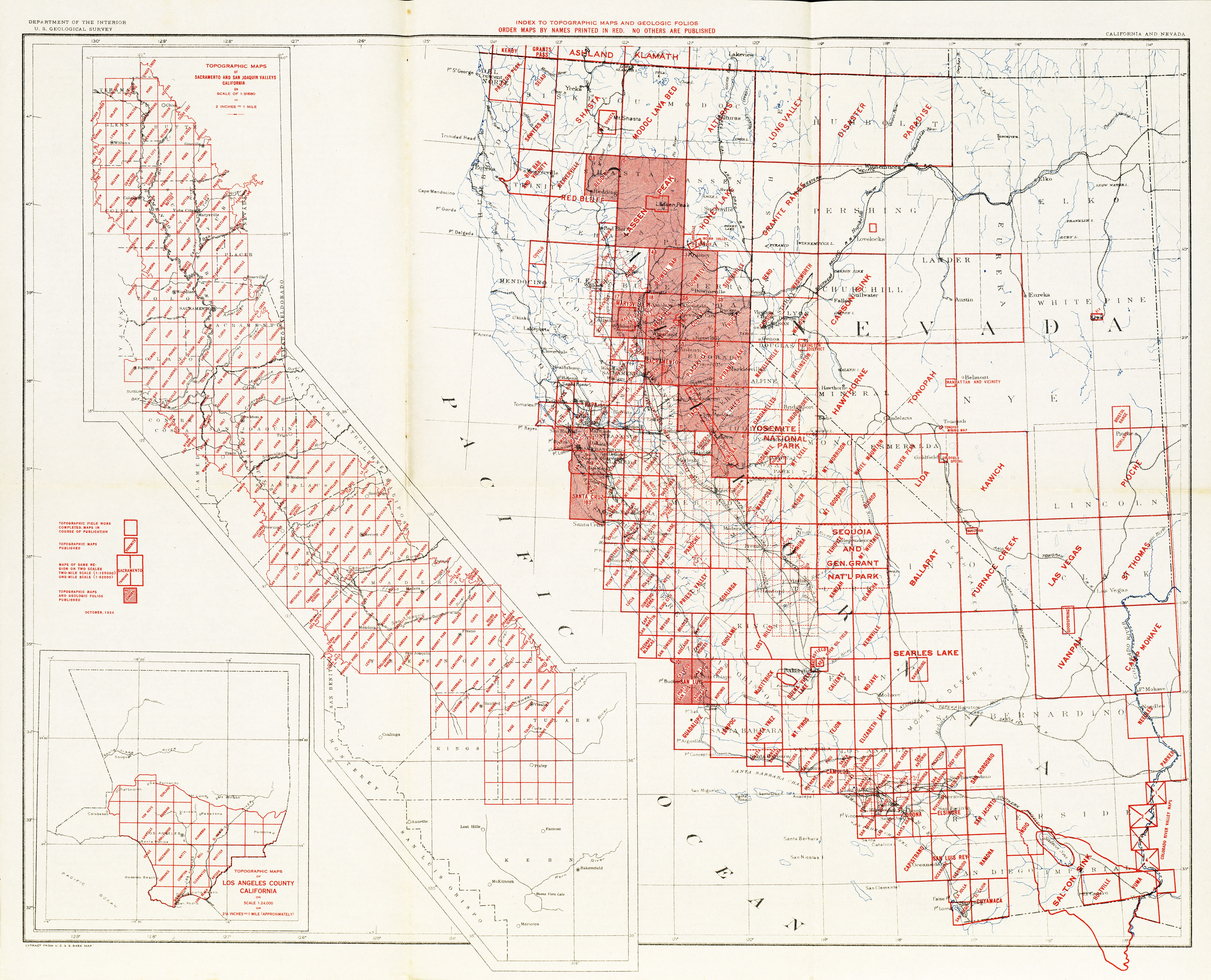 San Gorgonio Mountain Big Bear Lake Oak Glen California Vintage Original USGS Topo Map 1954 Yucaipa 15-minute Topographical