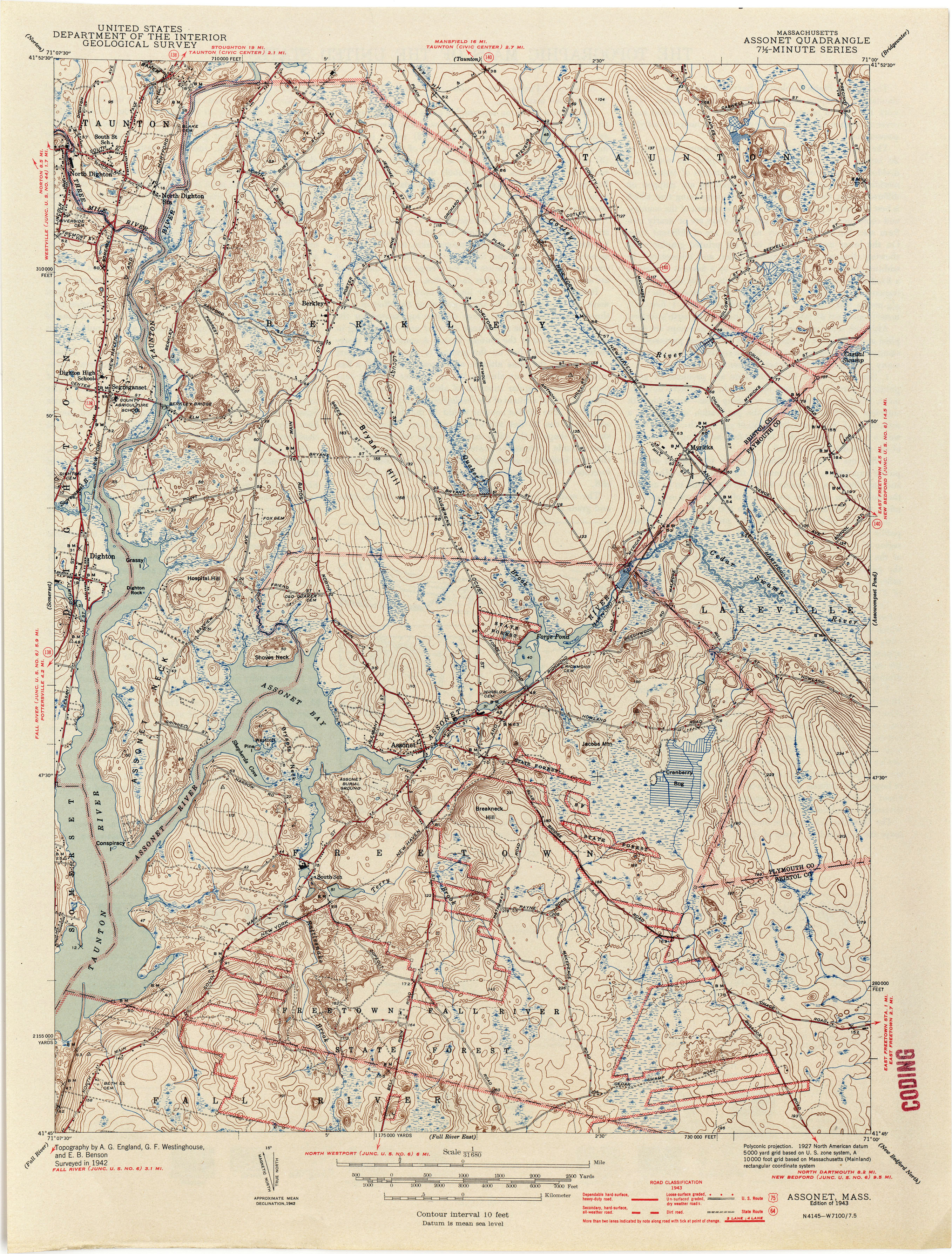 1890 Atlas of Massachusetts from Topographical Surveys Maps Book on CD 