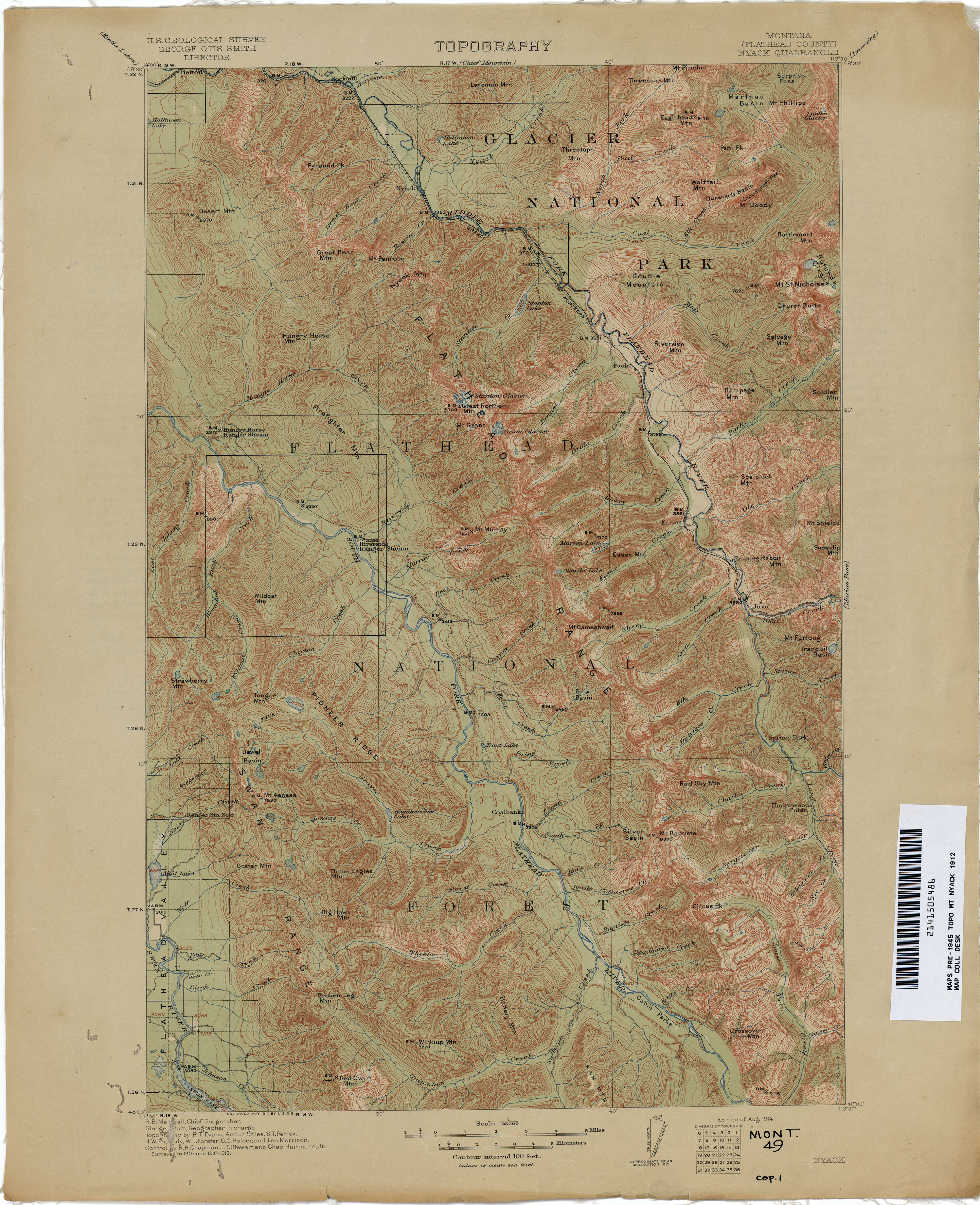 topo map of montana