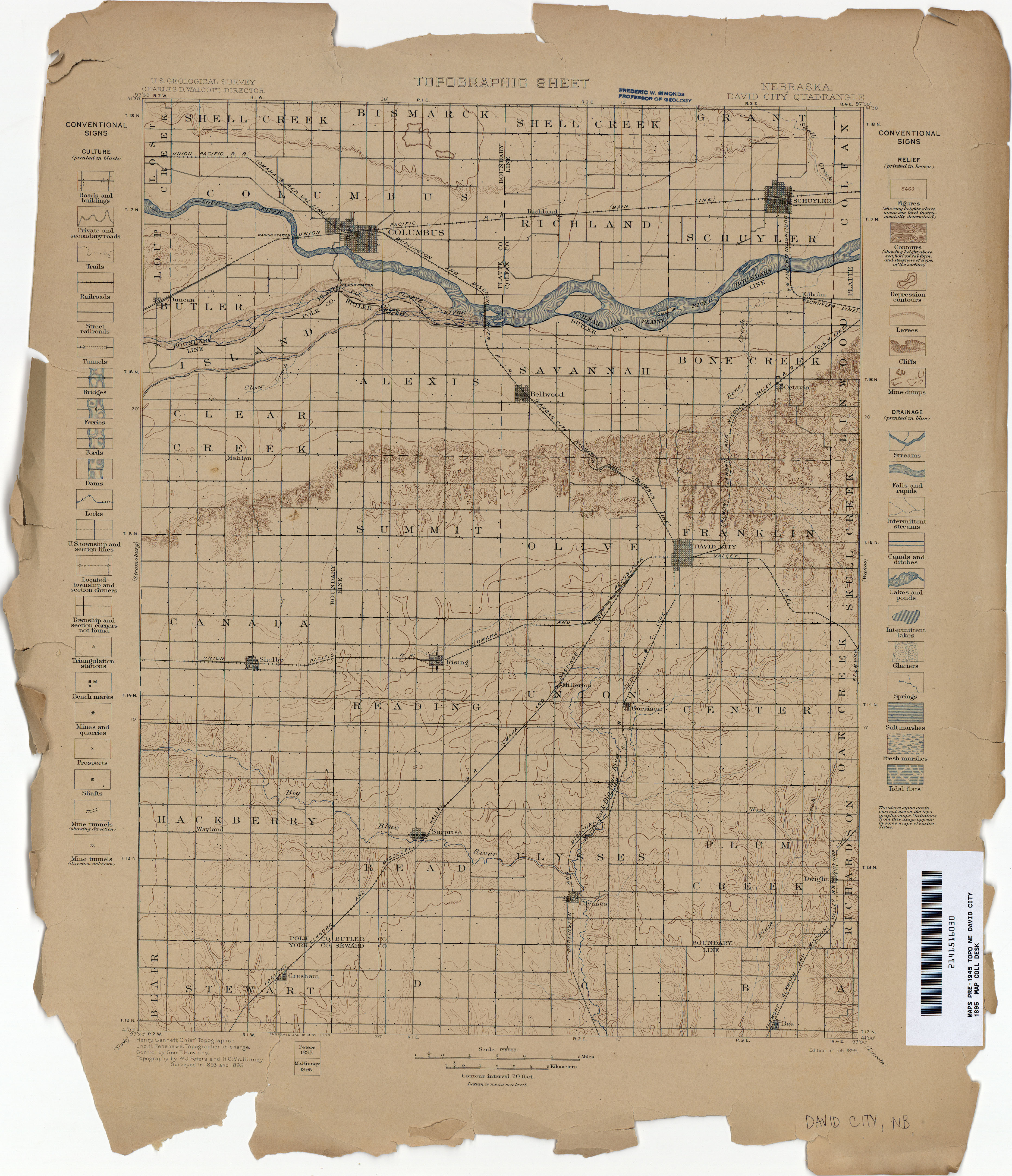 PAUL Nebraska 1985 100K Details about   USGS Topographic Planimetric Map ST 