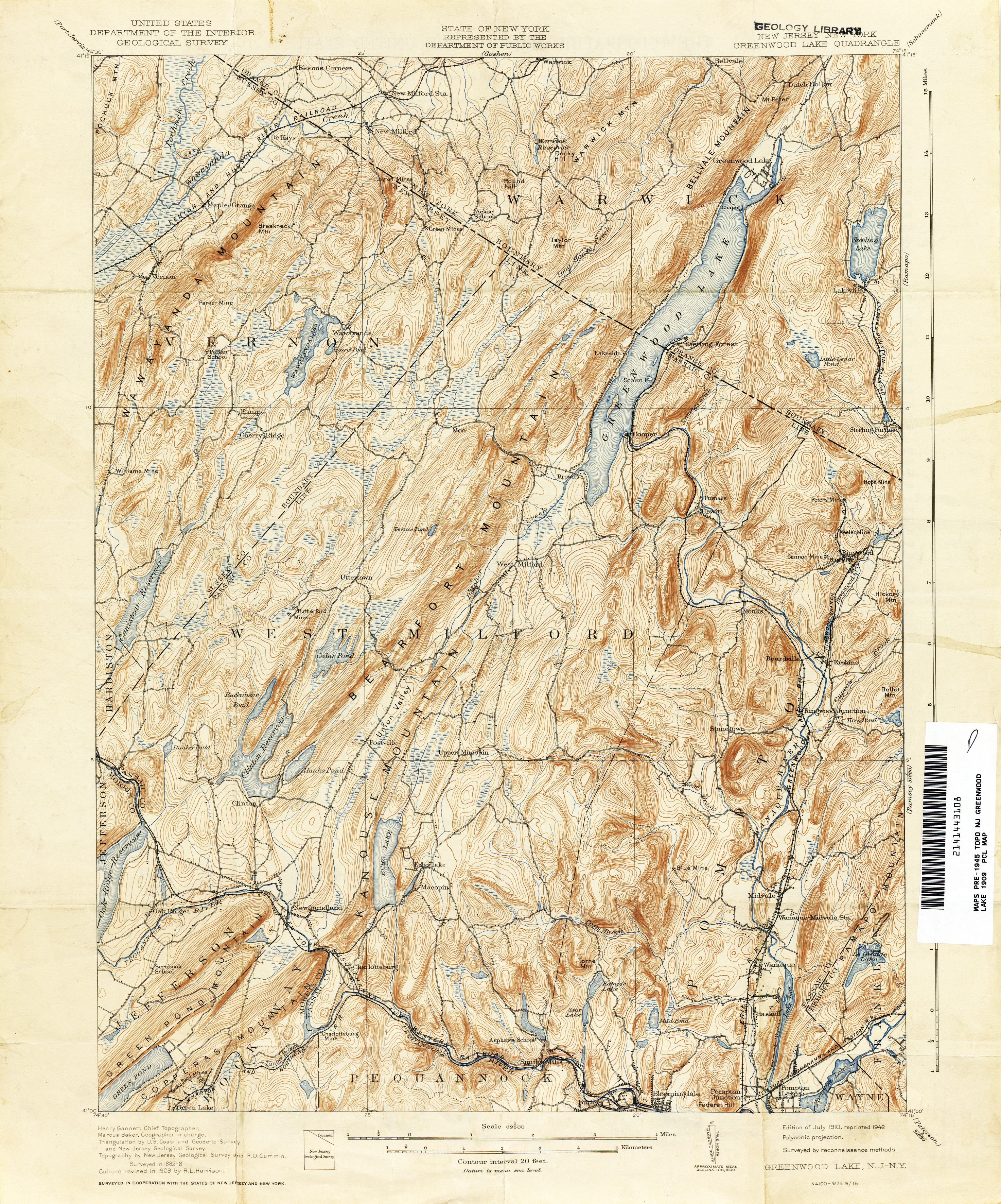 New Jersey State Wood Map — Meridian Maps