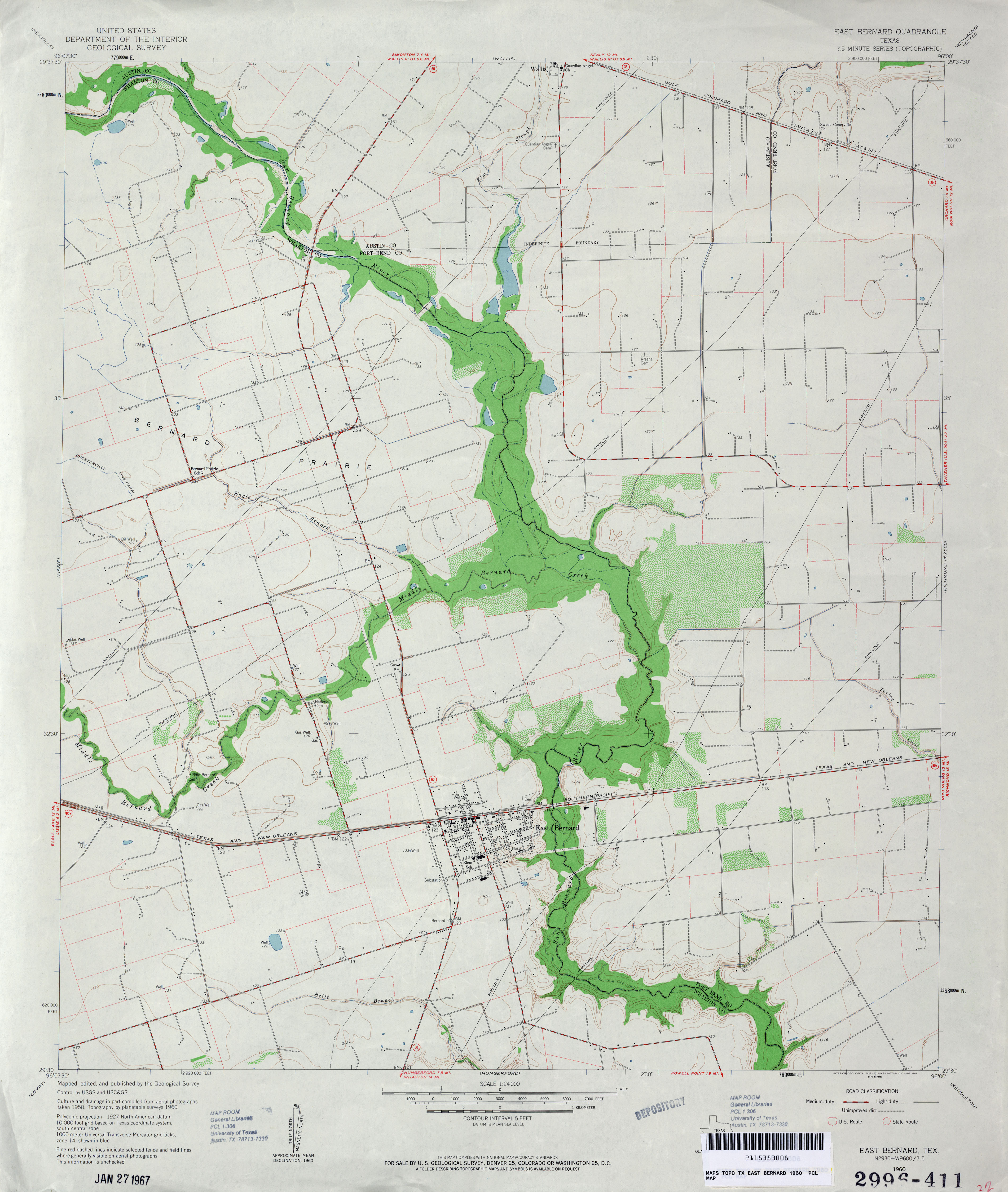 Temple Texas Topo Map - 1:24000 Scale Historical USGS Map, 27x23.1 Inches
