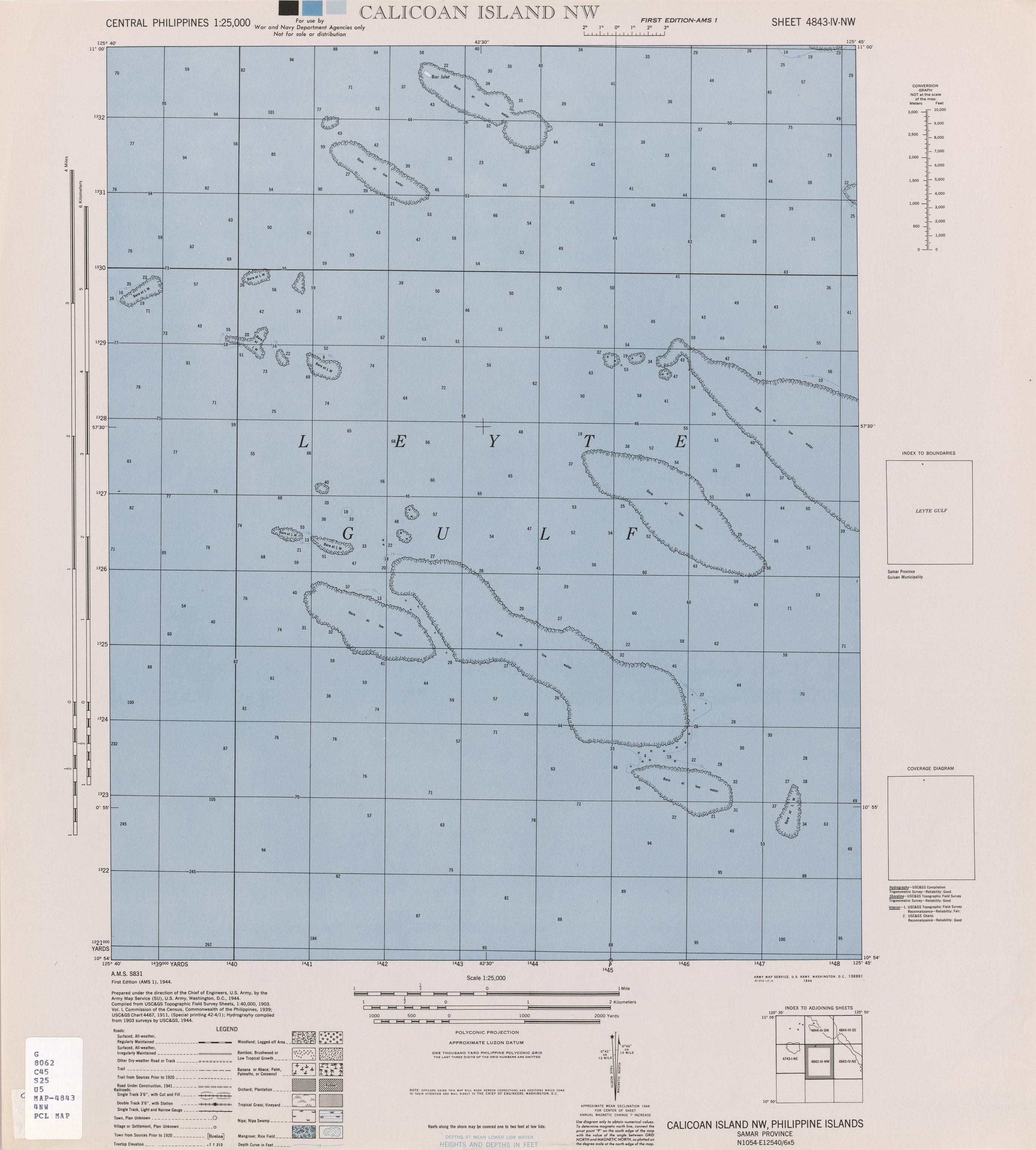 Central Philippines AMS Topographic Maps - Perry-Castañeda Map ...