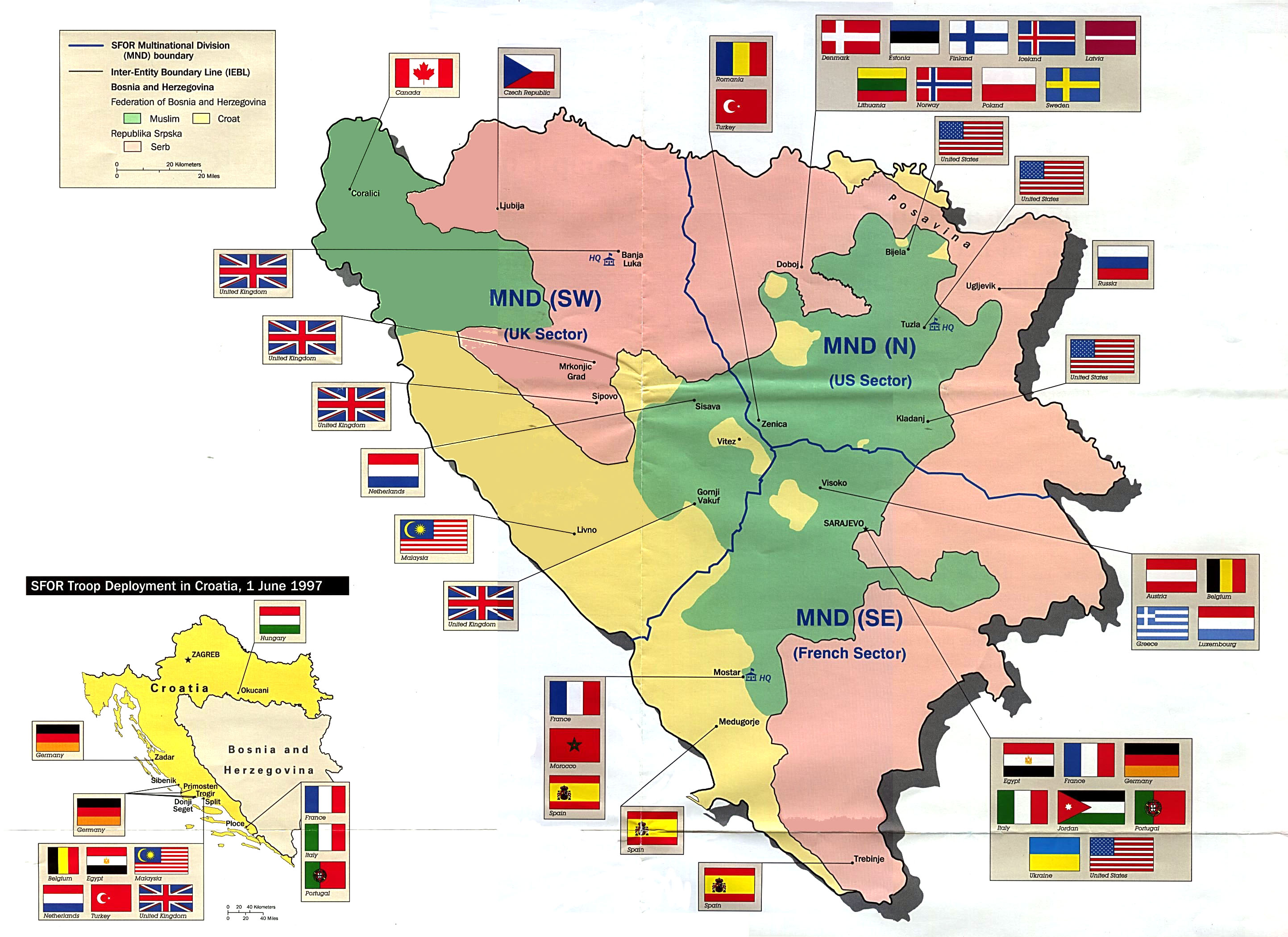 Bosnian War Map