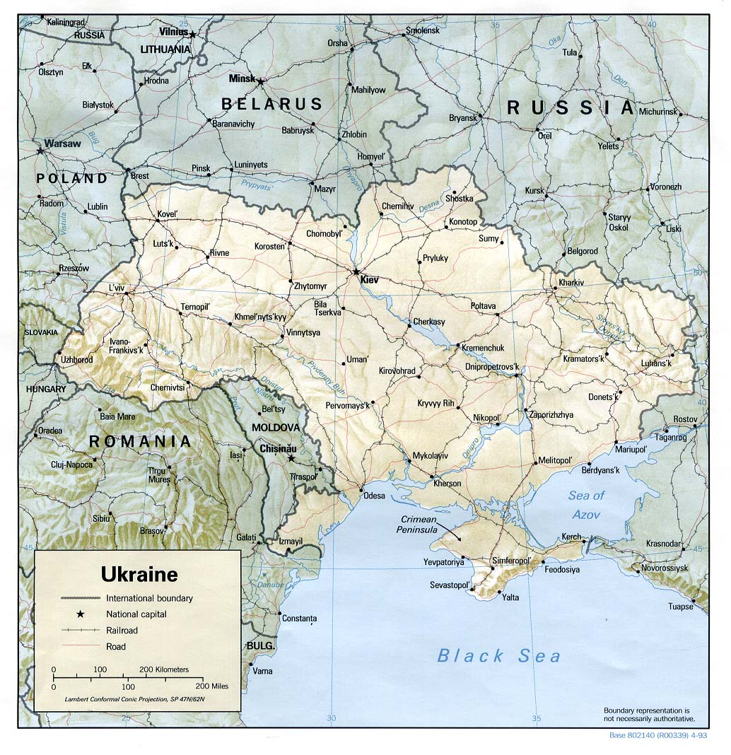 Ucraina Cartina Geografica