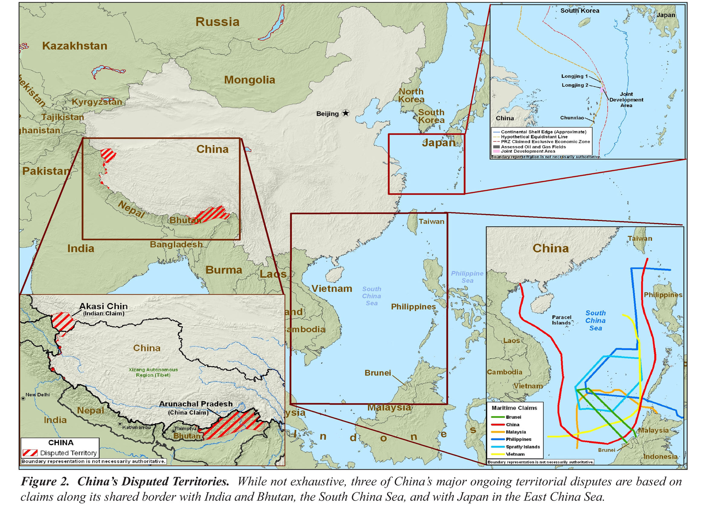 На какие спорные. Китай спорные территории на карте. Территориальные споры Китая карта. Территориальные претензии КНР. Спорные территории Китая и Индии на карте.