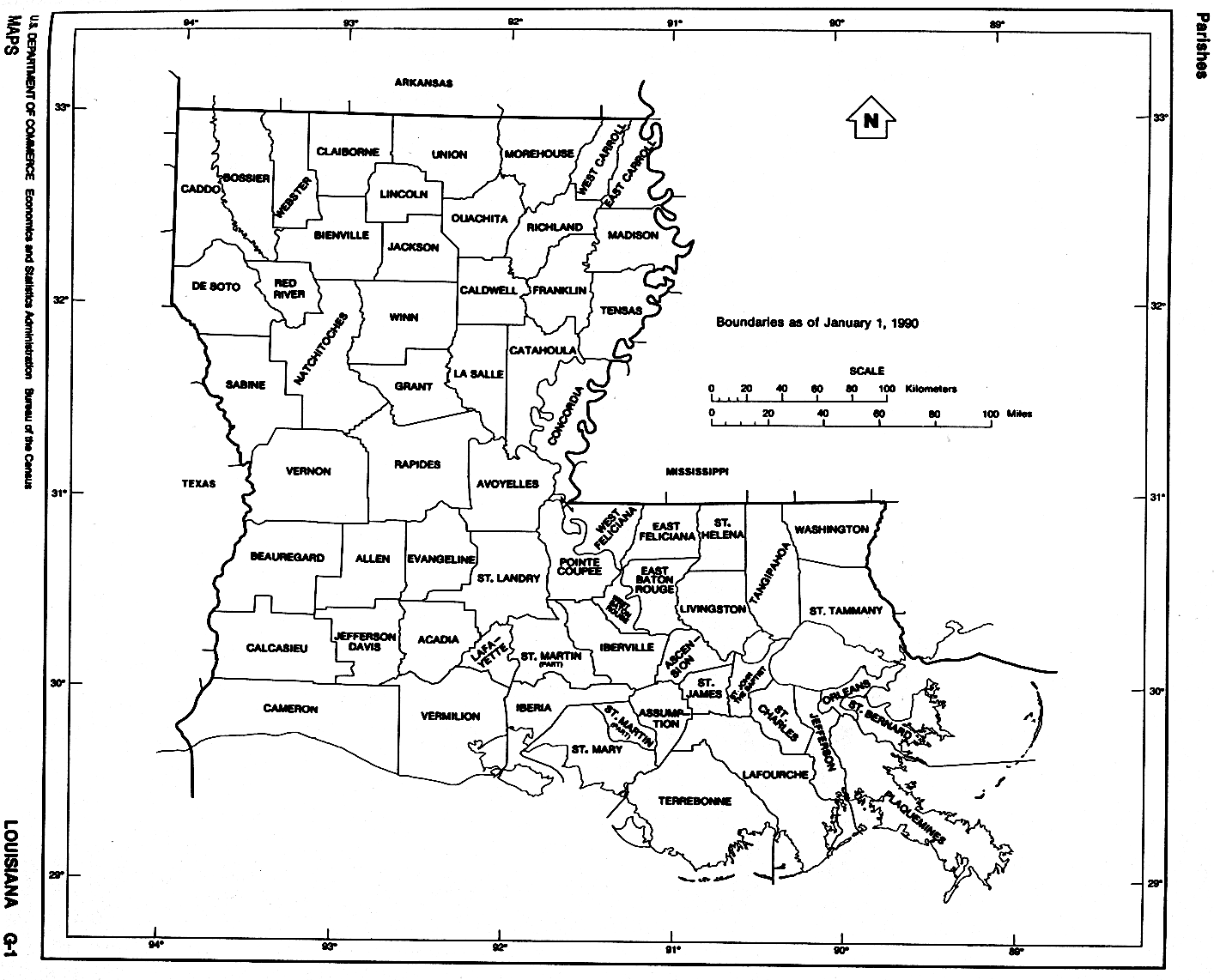 Louisiana Maps, Map of Louisiana Parishes, interactive map of Louisiana